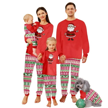 

Matching Christmas Pajamas for Family Holiday PJs for Women/Men/Kids/Couples Vacation Cute Printed Loungewear Sleepwear