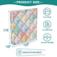 thumbnail image 3 of FORMRS 3 Ring Binder with Pockets 1.5" D-Rings Clip Board 200 Sheets Capacity, Colorful Geometric, 3 of 8