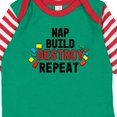 thumbnail image 4 of Inktastic Nap Build Destroy Repeat with Colorful Building Blocks Boys or Girls Long Sleeve Baby Bodysuit, 4 of 5