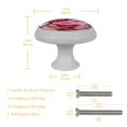 thumbnail image 5 of Rose Fluorescent Drawer Pulls with Screws: Round 4-Pack, Glow-in-the-Dark Knobs, Suitable for Cabinets, Wardrobes, Dressers - Furniture Decor with Dresser Knobs, Cabinet Pulls, 5 of 6