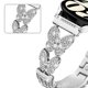 thumbnail image 3 of For Garmin Forerunner 265 Band Butterfly Rhinestones Decor Silver Alloy Metal Watch Strap, 3 of 4