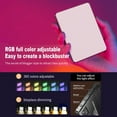 thumbnail image 3 of Selfie Camera Lamp,1/4in 1500mah Battery Led Beads 20 Dimmable With 72 Built In With 5w Lamp Pocket 72 Led Color Temperature Dimmable M16 Led 3000k-9900k Color Battery Built In 20 Live Studio, 3 of 7