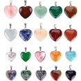 thumbnail image 1 of 20 PCS Corazón Piedra Chakra Colgante Cuentas DIY Crystal Charms 2 Tamaños Diferentes Colores Surtidos oso de fresa Electrónica, 1 of 5
