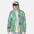 thumbnail image 4 of Sigee Mushrooms Print UPF50+ Men's Sun Protection Hoodie Shirt SPF UV Shirt Long Sleeve Fishing Outdoor Lightweight, S-3XL, 4 of 9