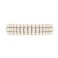 thumbnail image 4 of Moissanite Mens Band Ring for Wedding, Classic Half Eternity Band (D-VS1 Grade), 10K Yellow Gold, US 13.00, 4 of 9