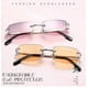 thumbnail image 2 of Classic Rectangle Sunglasses with Tinted Lenses and Gold Metal Frame for Women and Men, 2 of 5