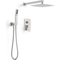 thumbnail image 3 of Matte Shower System Shower Trim Kit Rainfall Shower Head with Handheld Spray Wall Mounted Matte Finish GPM Flow Rate, 3 of 4
