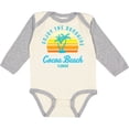thumbnail image 3 of Inktastic Summer Enjoy the Sunshine Cocoa Beach Florida in Blue Boys or Girls Long Sleeve Baby Bodysuit, 3 of 5