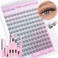 thumbnail image 1 of Kit de extensión de pestañas TNFVLONEINS Wispy Lash Clusters 9-12 mm, 1 of 8