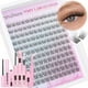 thumbnail image 1 of Kit de extensión de pestañas TNFVLONEINS Wispy Lash Clusters 9-12 mm, 1 of 8