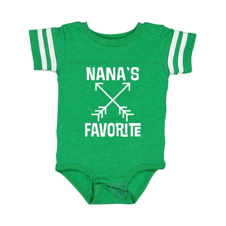 

Inktastic Nanas Favorite Grandson Gift Baby Boy or Baby Girl Bodysuit