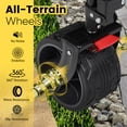 thumbnail image 6 of Sekey 48"L Beach 400L Extended Collapsible Wagon Cart Load up to 440lbs, Utility Foldable Wagon, Heavy Duty Folding Wagon with Big All-Terrain Wheels & Drink Holders, Black, 6 of 8