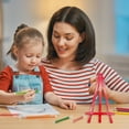 thumbnail image 3 of Musbetu 5Pcs Triangle Easel Mini Stand Kids Art Display Small Drawing Easel with Bright Colors 15.5cm Plastic Sketching Easel, 3 of 7