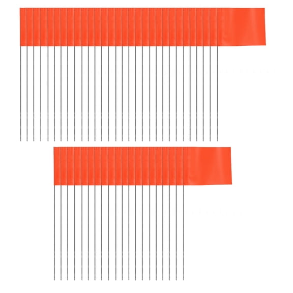 50PCS Durable PVC Marking Flags Brightly Colored Survey Flags Easy To Use