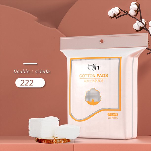 Dicasser Cotton Pads Makeup Remover Pads, 222 PCS Premium 100 Natural