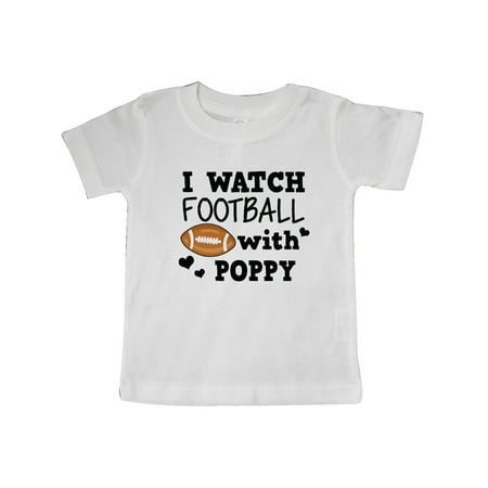 

Inktastic I Watch Football with My Poppy Gift Baby Boy T-Shirt