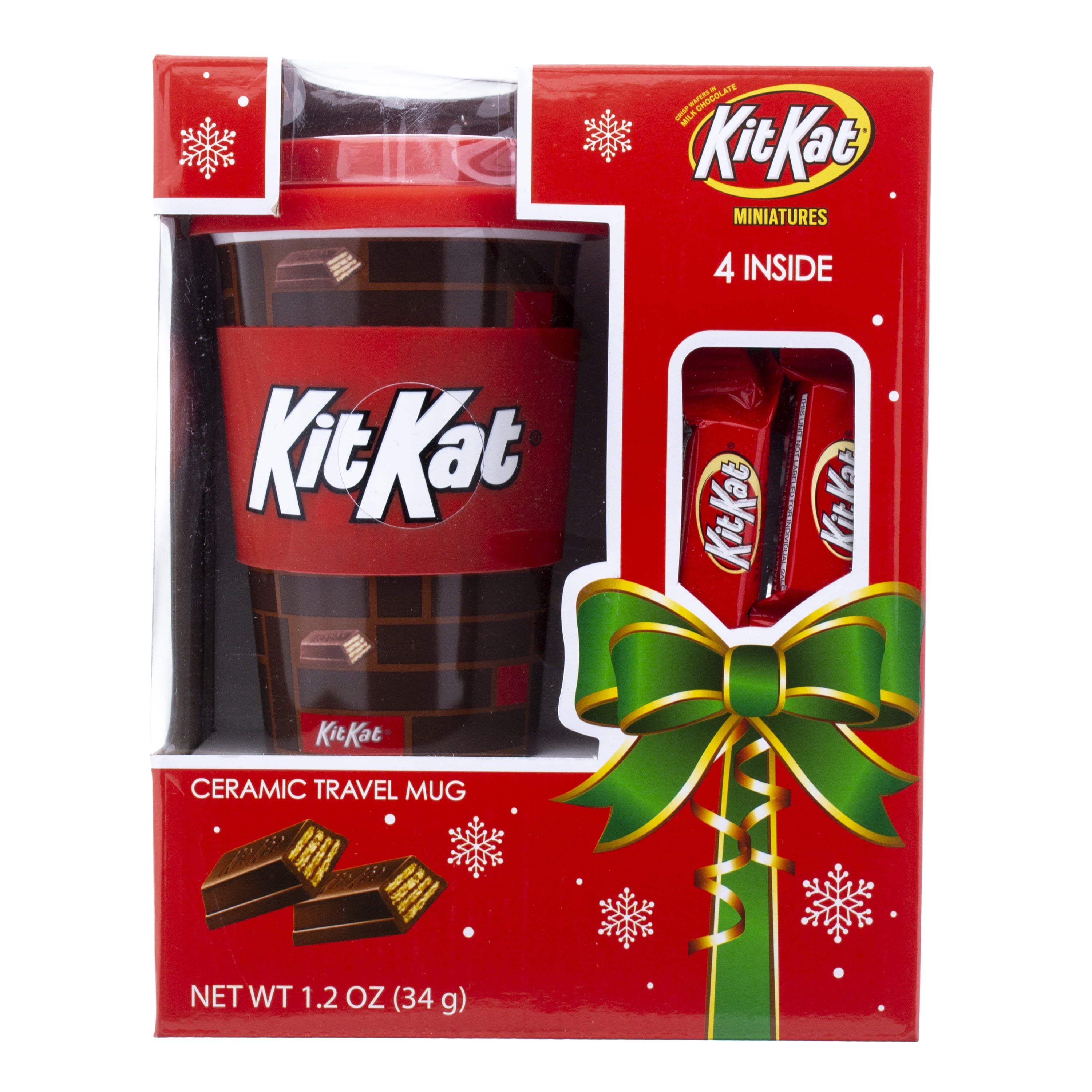 Galerie KIT KAT Ceramic Travel Mug with KIT KAT Miniatures, 1.2 oz