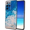 thumbnail image 1 of Blue-Marble-76 Phone Case, Degined for Samsung Galaxy S22 Ultra Case Men Women, Flexible Silicone Shockproof Case for Samsung Galaxy S22 Ultra, 1 of 1