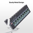 thumbnail image 3 of NFTIGB 8 Channel Professional Sound Mixer Metal Shell Studio Mixing Console, Stereo Mono Switchable for Live Streaming Recording (US Plug), 3 of 7