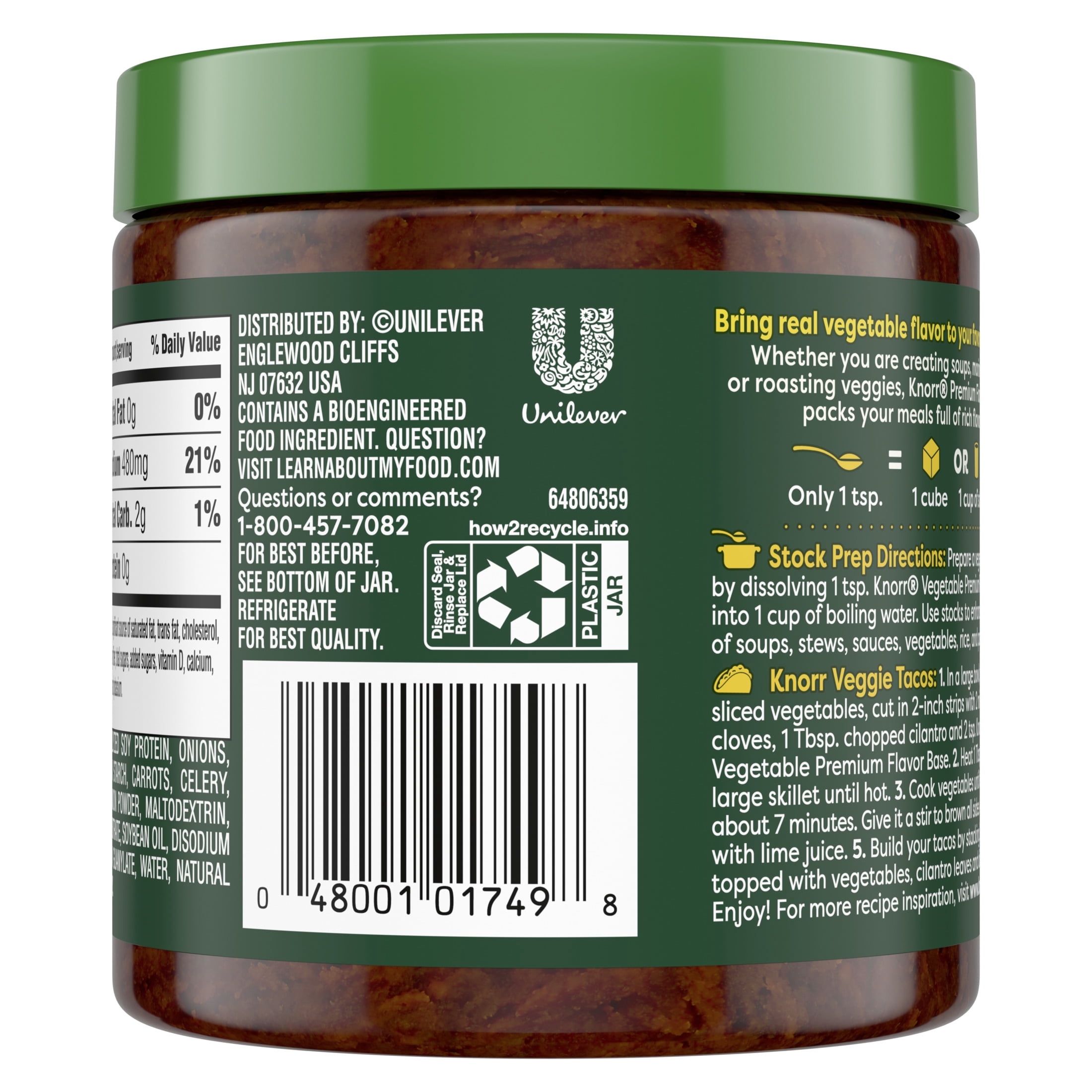 Knorr Bouillon Premium Vegetable Flavor Base, 11 oz