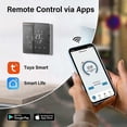 thumbnail image 3 of Thermostat Noir-Wifi Version-Application Mobile Télécommande-Support Tmall Genie Voix, 3 of 5