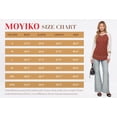 thumbnail image 7 of MOYIKO Color Block Long Sleeve Shirts for Women Crewneck Tunic Tops Casual Pullover Lightweight Sweaters Fall Outfits, 7 of 7
