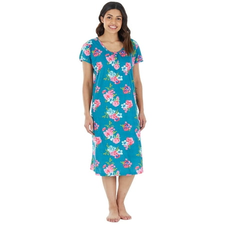 

Sleepyheads Women s Cotton Short Sleeve Nightgown Sleep Dress Pajama