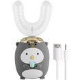 thumbnail image 1 of Children U Shape Toothbrush USB Rechargeable Electric Toothbrush with 5 Modes IPX7 Waterproof 360Degrees Oral Tooth Cleaning Toddler  Rounded Toothbrush for 2-14 Years Old Kids, 1 of 9