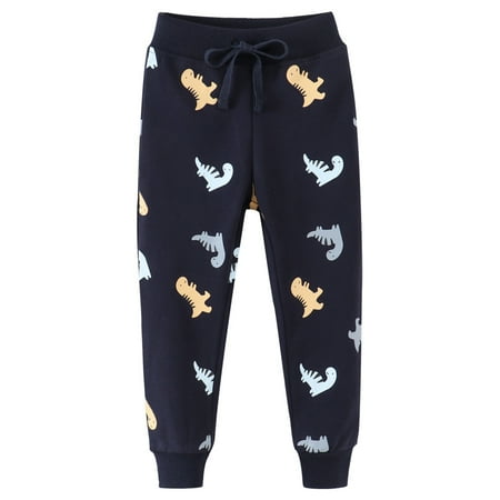 

WOLLED Kids Toddler Winter Sweatpants Boys Girls Casual Warm Pants for Fall Unisex Kids Cotton Pants for 2-7Y