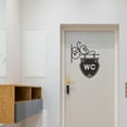 thumbnail image 4 of Aseo Baño Baño Puerta Pegatinas WC Patrón Extraíble Autoadhesivo Calcomanía de pared Irfora Pegatinas de pared, 4 of 7
