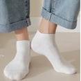 thumbnail image 4 of Calcetines cortos para hombre, calcetines blancos de primavera y verano, calcetines deportivos para estudiantes, transpirables y de moda, calcetines náuticos de color sólido para hombre, 4 of 6