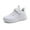 White, variant on Boys Shoes Athletic Running Walking Lightweight Sneakers Comfortable Leisure Toddler Boy Sneakers Blue 5 Years-5.5 Years