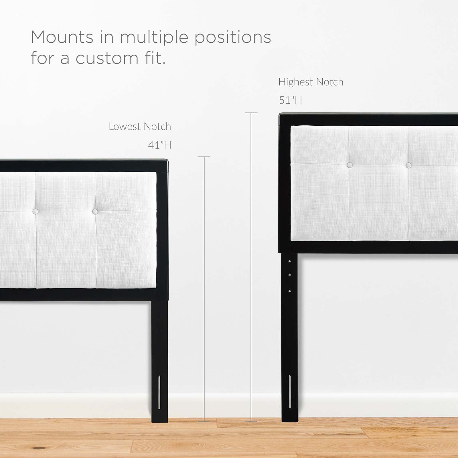 Tufted Headboard, Queen Size, Wood, Fabric, Black White, Modern Contemporary Urban Design, Bedroom Master Guest Suite