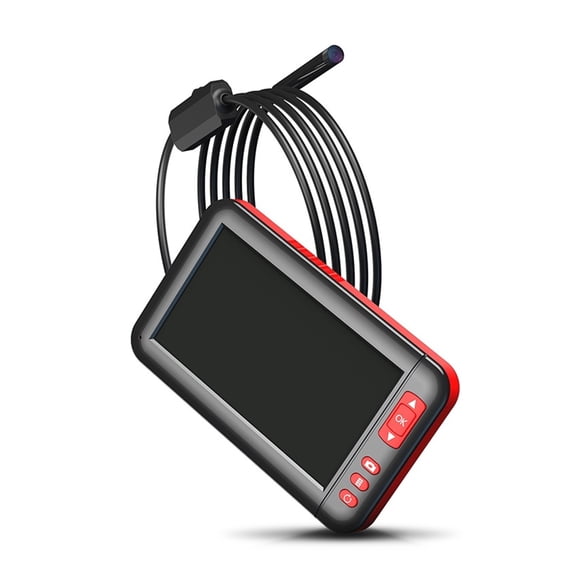 F200 Industrial Endoscope Camera Inspection Borescope 8MM Lens 8 LEDs HD1080P 4.3 Inch Screen Display Monitor IP67 Waterproof , User-Friendly Borescopes