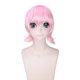 thumbnail image 1 of Peluca corta para cosplay, rosa, rizada, resistente al calor, 40 cm, para anime, 1 of 3