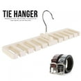 thumbnail image 3 of Rotating Tie Rack Holder Convenient Closet Storage Organizer Belts Home Wardrobe Space Saving Multifunction Belt Hook Black, 3 of 7