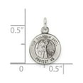 thumbnail image 5 of 925 Sterling Silver Antiqued Guardian Angel Medal Pendant, 5 of 5