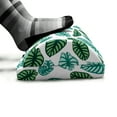 thumbnail image 5 of Philodendron Foot Rest, Rhythmic Colorful Exotic Alocasia Leaves Print, Non-Slip Backing Adjustable Ergonomic Memory Foam Leg Support for Office, Teal Mint Green, by Ambesonne, 5 of 5