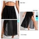 thumbnail image 2 of Vestido playero de verano con cintura alta, elástico, abertura en el muslo, falda larga de malla de encaje negra con pantalones cortos, 2 of 8