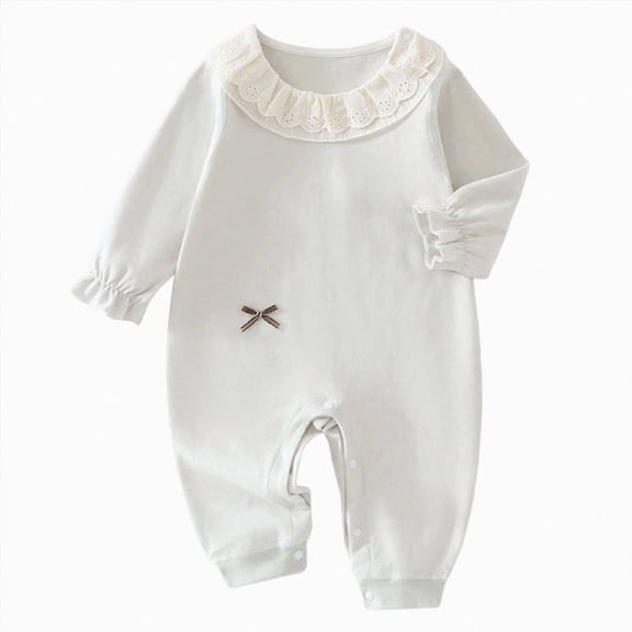 CAUYDY 3 6 9 12 18 24 Months Newborn Girls Jumpsuit Baby Clothing Preemie Long Sleeve Sleepers Infant Girl Pajamas Fall Winter Toddler Romper Sizes 6-9 Months,Blue