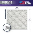 thumbnail image 2 of BNX 20x20x1 MERV 8 Air Filter 4 Pack - MADE IN USA - Electrostatic Pleated Air Conditioner HVAC AC Furnace Filters - Removes Dust, Mold, Pollen, Lint, 2 of 7