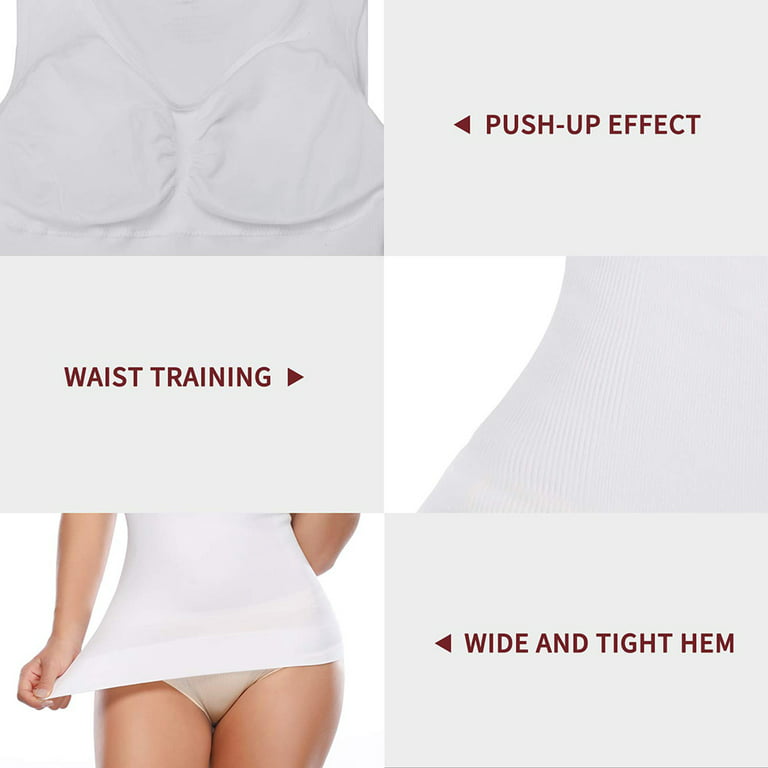 Buy Joyshaper Cami Shaper for Women with Built in Bra Shaping Camisoles for  Women Tummy Control Tank Top Underskirts Shapewear at