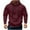 Wine, variant on Lorytime Men's Hoodies Oversized Solid Sweatshirt Buttom Long Sleeve Drawstring Pullover with Pocket Tops Green XL