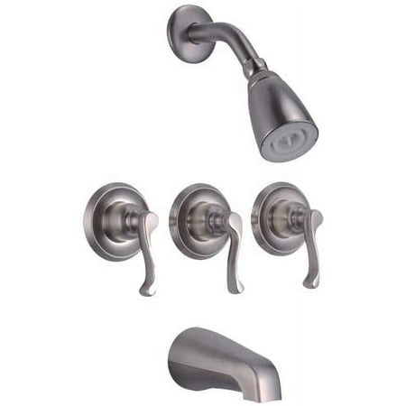 Avalon Shower 3 Euro Handle Satin Nickel