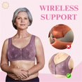 thumbnail image 2 of Stylist Bra For Seniors Front Closure,cotton Front Closure Bra,wide Shoulder Straps Cotton Front Closure Bra, 2 of 5
