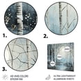 thumbnail image 3 of Designart "Mystic Moonlight Birch Woods II" Forest Metal Wall Art, 3 of 5