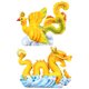 thumbnail image 1 of 2 uds Mini dragón Fénix figurita pastel decoración Animal postre Cupcake Topper, 1 of 5