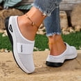 thumbnail image 5 of Rokment Women's Orthopedic Arch Support Clogs Walking Backless Sandals for Plantar Fasciitis Comfortable Breathable Mesh Tennis Non Slip Nursing Work Shoes White Size 8, 5 of 7