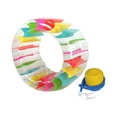 thumbnail image 2 of Colaxi Inflatable Water Wheel Swimming Pool Float Family Inflatable Raft Inflatable Roller Float Float Tube for Indoor Grass Playing 100cmx60cm, 2 of 8