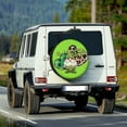 thumbnail image 2 of Yuyamidu Green Leaf Tire Covers Heart Spare Wheel Cover St. Patrick's Day Camper Tire Cover Protective Cover Auto Exterior Decor for Jeep Trailer RV SUV, 2 of 5